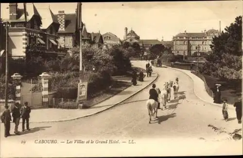 Ak Cabourg Calvados, Les Villas, Le Grand Hotel