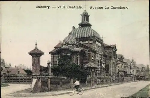 Ak Cabourg Calvados, Villa Gentiale, Avenue du Carrefour