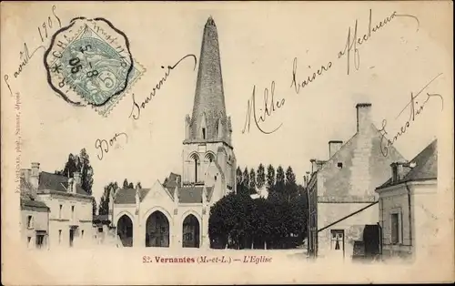 Ak Vernantes Maine et Loire, l'Eglise