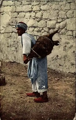 Ak Water Carrier of Jerusalem, Wasserträger