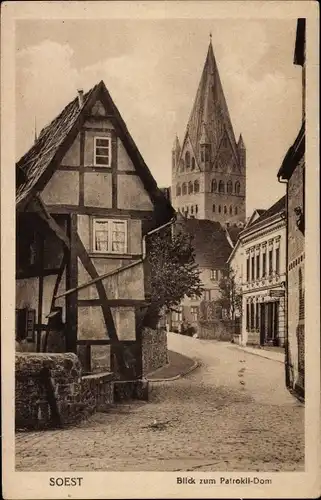 Ak Soest in Westfalen, Blick zum Patrokli-Dom
