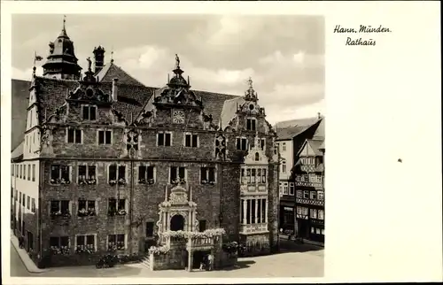 Ak Hann. Münden in Niedersachsen, Rathaus