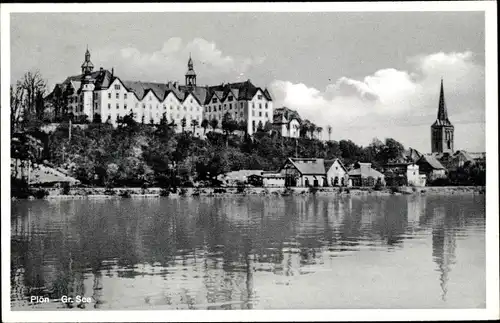 Ak Plön am See in Schleswig Holstein, Stadtansicht, Schloßpartie