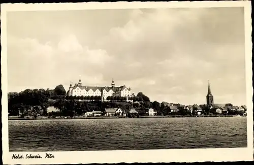 Ak Plön am See Holstein, Stadtansicht, Schloßpartie