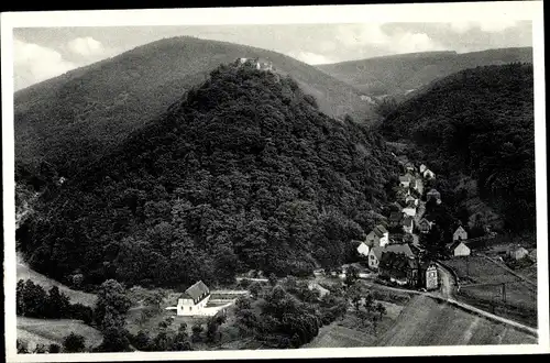 Ak Veldenz an der Mosel, Evangelisches Erholungsheim, Ortsansicht, Schlossruine