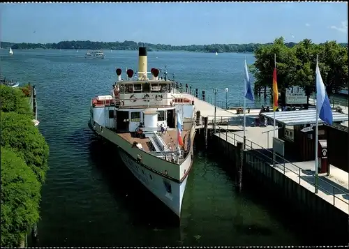 Ak Prien am Chiemsee Oberbayern, Raddampfer Ludwig Fessler