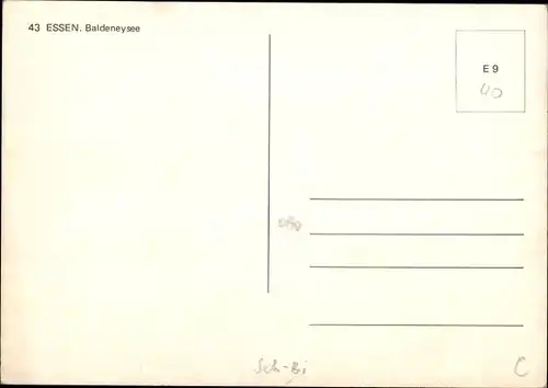 Ak Essen im Ruhrgebiet, Baldeneysee, Schiff Bad Essen