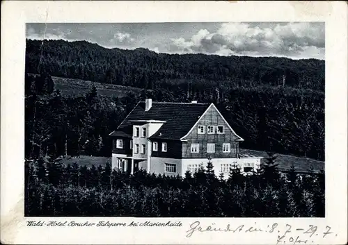 Ak Marienheide im Bergischen Land, Waldhotel Brucher Talsperre