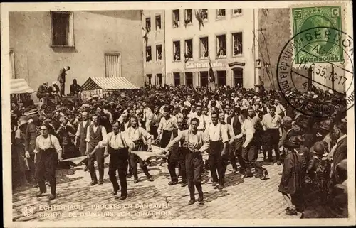 Ak Echternach Luxemburg, Procession dansante, Groupe de Danseurs Echternachois