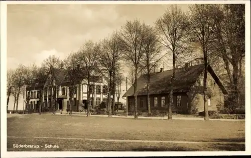 Ak Süderbrarup in Angeln, Schule