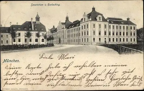 Ak Harlaching Bayern, Sanatorium