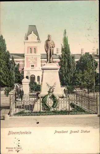 Ak Bloemfontein Südafrika, President Brand Statue