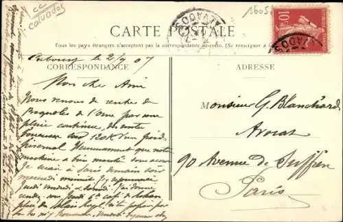 Ak Cabourg Calvados, Villa Gentiale