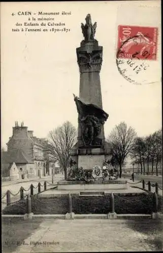 Ak Caen Calvados, Gefallenendenkmal