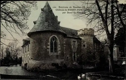 Ak Les Verchers Maine et Loire, Château de Bussy-Fontaines