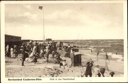 Ak Döse Cuxhaven, Blick in das Familienbad