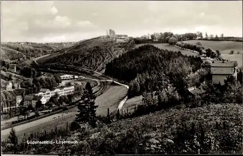 Ak Lösenbach Lüdenscheid im Märkischen Kreis, Panorama vom Ort und der Landschaft