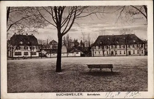 Ak Bouxwiller Buchsweiler Elsass Bas Rhin, Schloßplatz