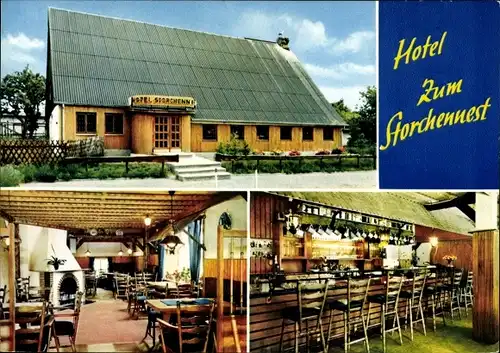 Ak Cuxhaven in Niedersachsen, Hotel Zum Storchennest, Theke