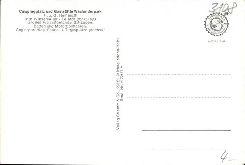 Ak Winsen an der Aller, Campingplatz Wacholderpark