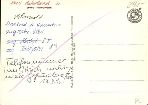 Ak Strücklingen Saterland in Niedersachsen, Ortspartie, Kirche, Kanal