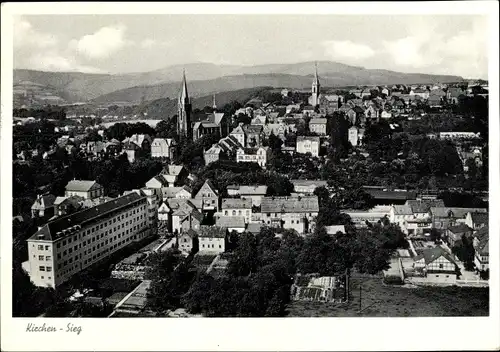 Ak Kirchen an der Sieg, Fliegeraufnahme