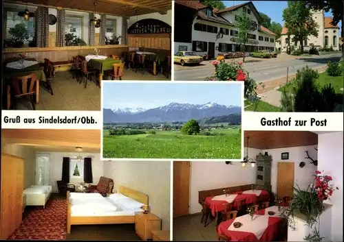Ak Sindelsdorf in Oberbayern, Gasthof zur Post
