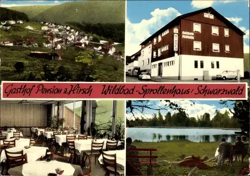 Ak Sprollenhaus Bad Wildbad im Schwarzwald, Gasthof zum Hirsch