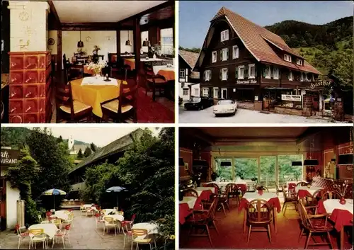 Ak Forbach im Schwarzwald, Hotel Restaurant Goldener Hirsch
