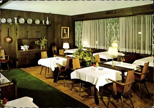 Ak Bad Wiessee in Oberbayern, Hotel Resi, Speisezimmer