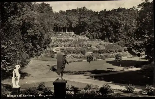 Ak Krynica Morska Ostseebad Kahlberg, Kurgarten