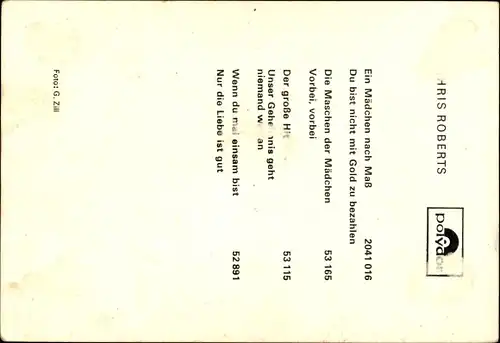 Ak Schlagersänger Chris Roberts, Portrait