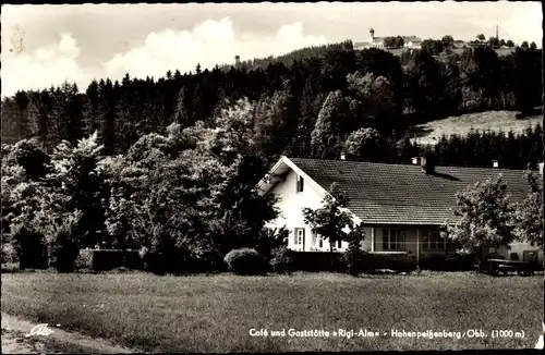 Ak Hohenpeißenberg Peißenberg Oberbayern, Café und Gaststätte Rigi-Alm