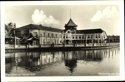 Ak Starnberg in Oberbayern, Seerestaurant Undosa-Bad