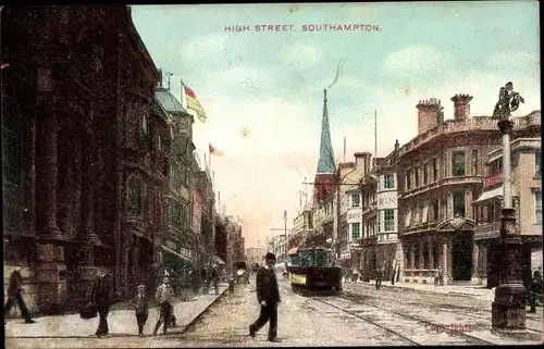 Ak Southampton Hampshire England, High Street