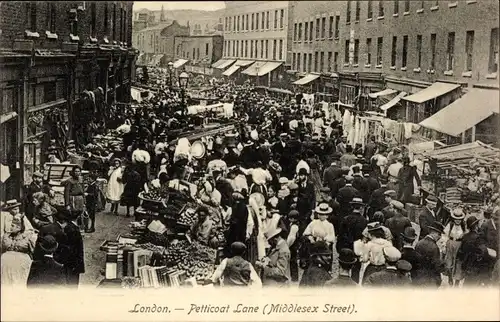 Ak London City England, Petticoat Lane