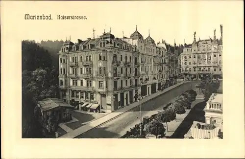 Ak Mariánské Lázně Marienbad Region Karlsbad, Kaiserstraße