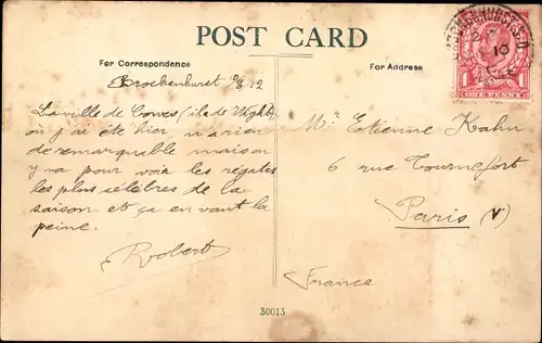 Passepartout Ak Cowes Isle of Wight England, Floating Bridge, Flussüberquerung