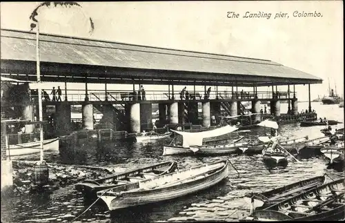 Ak Colombo Ceylon Sri Lanka, The Landing pier