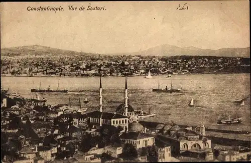 Ak Konstantinopel Istanbul Türkei, Vue de Scutari