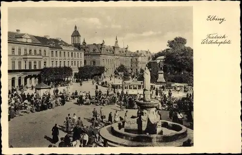 Ak Elbląg Elbing Westpreußen, Friedrich-Wilhelmplatz