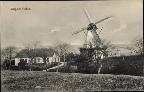 Ak Dybbøl Düppel Dänemark, Düppeler Mühle, Windmühle