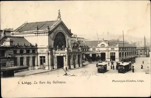 Ak Liège Lüttich Wallonien, La Gare des Guillemins