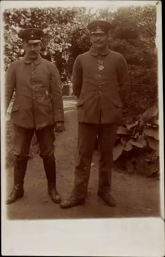 Foto Ak Deutsche Soldaten in Uniform, Eisernes Kreuz, EK II