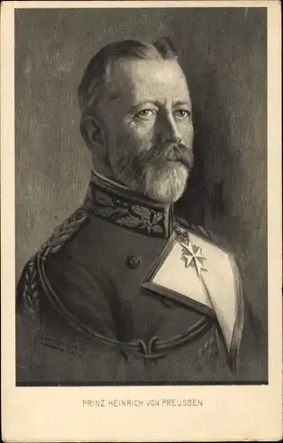 Künstler Ak Großadmiral Prinz Heinrich von Preußen, Portrait