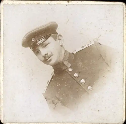 Foto Deutscher Soldat in Uniform, v. Seel, Engelmann, Kriegsschule Neisse 1895
