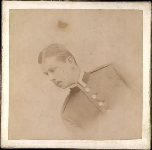 Foto Deutscher Soldat in Uniform, Schmiedel, Pion. Batl. 5, Engelmann, Neisse 1894