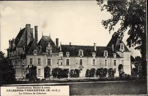 Ak Vernantes Maine et Loire, Château de Jalesnes, Institution Saint Louis