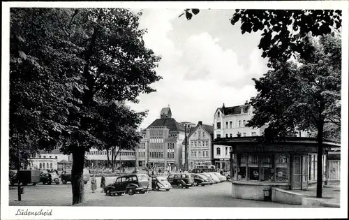 Ak Lüdenscheid im Märkischen Kreis, Straßenpartie, Kiosk
