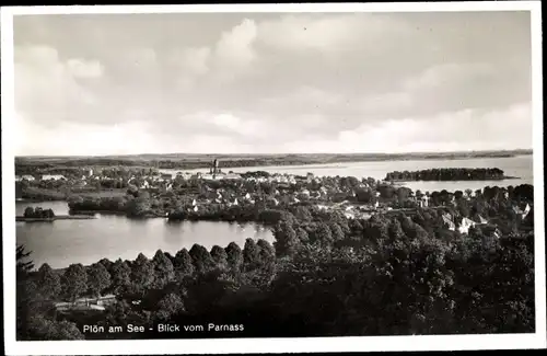 Ak Plön am See Holstein, Blick vom Parnass